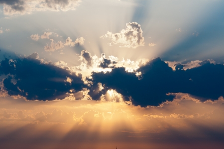 beautiful sunsetの写真素材