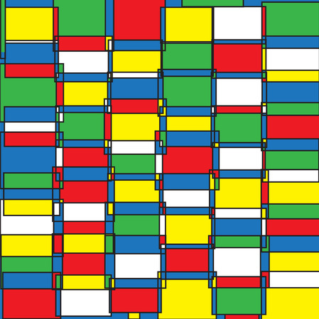 vector seamless abstract pattern in pop art styleのイラスト素材