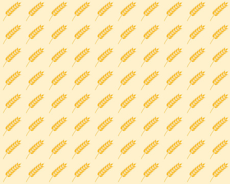 vector seamless pattern with images of wheat earsのイラスト素材