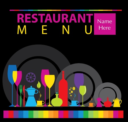 Restaurant menu design のイラスト素材