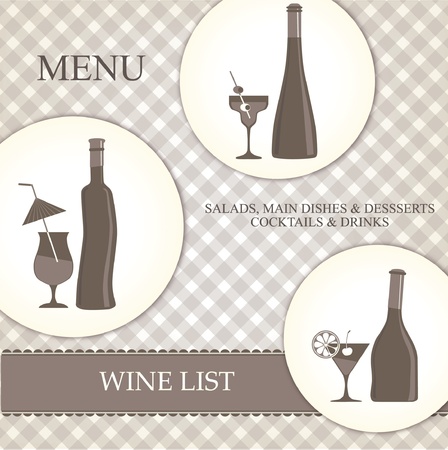 wine listのイラスト素材