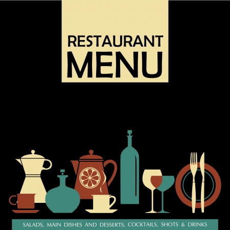 restaurant menuのイラスト素材