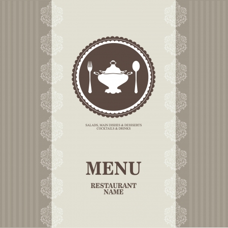 restaurant menuのイラスト素材