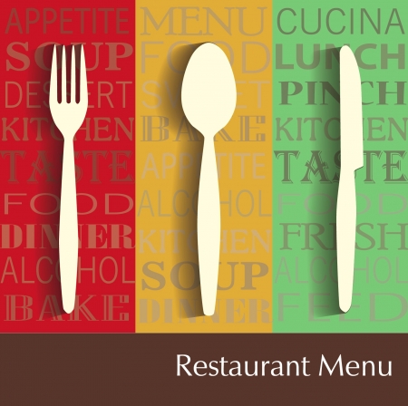 restaurant menuのイラスト素材