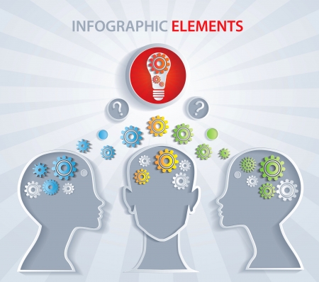 Exchange knowledge, creative idea - Illustration のイラスト素材