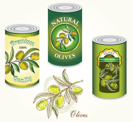 Jar of olives registration options のイラスト素材