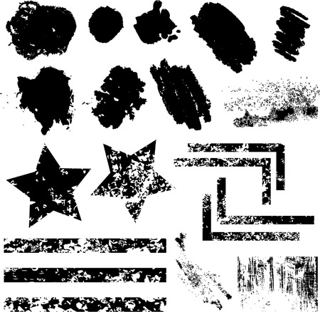 Grunge elementsのイラスト素材