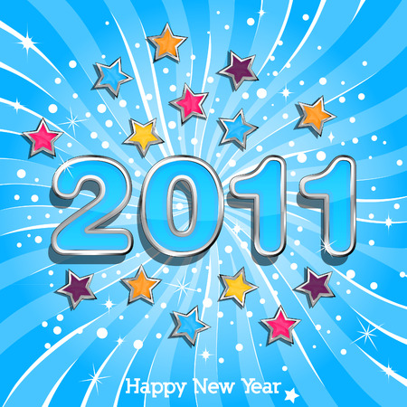 Happy New Year 2011のイラスト素材
