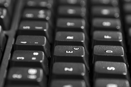 keyboard with emphasis on euro signの写真素材