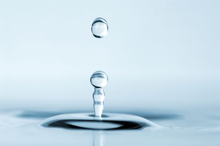 isolated water droplet