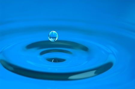 isolated water drop