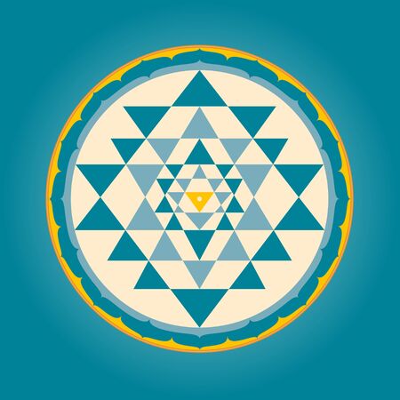 Sri Yantra, Sacred Geometryのイラスト素材