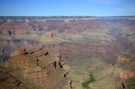 One of many spectacular views a Grand Canyonの写真素材