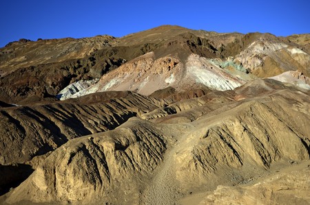 Desert landscape in geological formations of Death Valley National Parkの写真素材