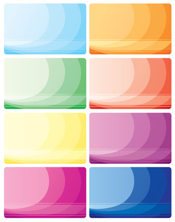 Set of business cards, illustrationのイラスト素材