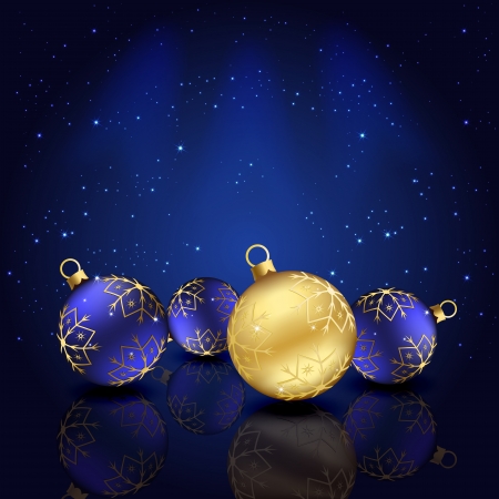 Christmas baubles and stars, illustration のイラスト素材