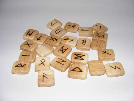 Wooden runes