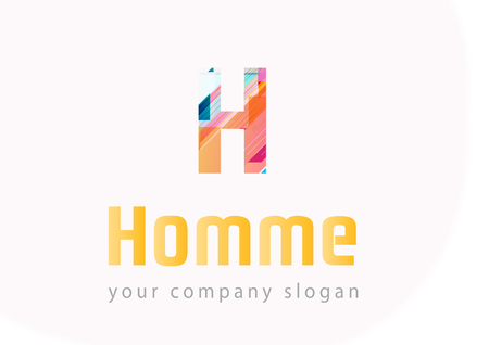 Letter H logo Template for your companyのイラスト素材