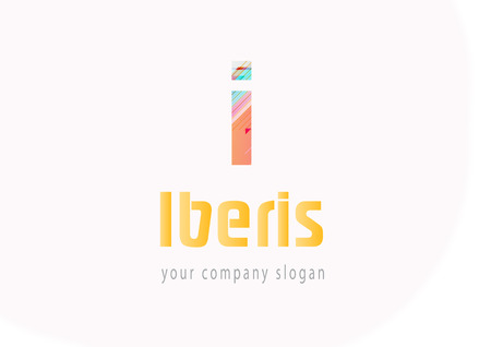 Letter I logo Template for your companyのイラスト素材