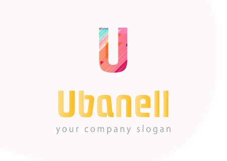 Letter  U logo Template for your companyのイラスト素材
