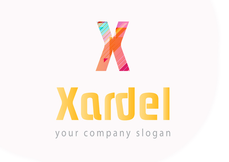 Letter X logo Template for your companyのイラスト素材