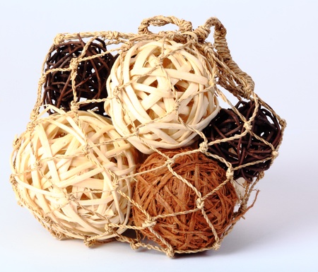 balls in a gridの写真素材