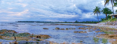 Panorama beautiful sea and the beach.の写真素材