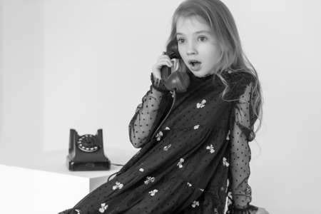The little girl was very surprised by what she saw. The concept of childrens emotions.