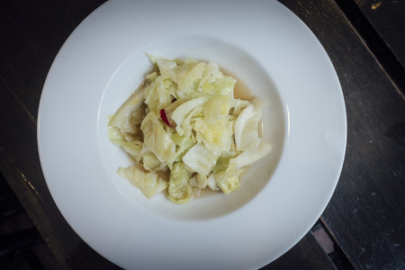 Cabbage stir-fry sauceの写真素材