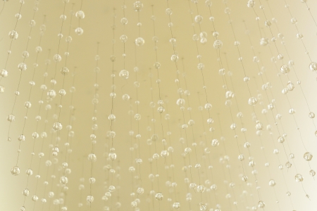 The beads bind to the ceiling