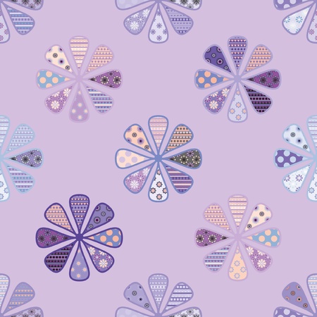 seamless pattern of bright flowersのイラスト素材