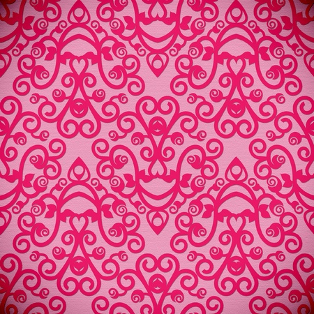seamless design with hearts in 8 colors on separate layersのイラスト素材