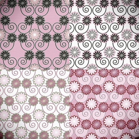 seamless pattern japanese styleのイラスト素材