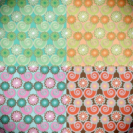 seamless pattern japanese styleのイラスト素材