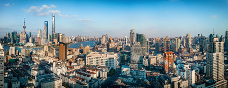 Shanghai city panoramic scenery