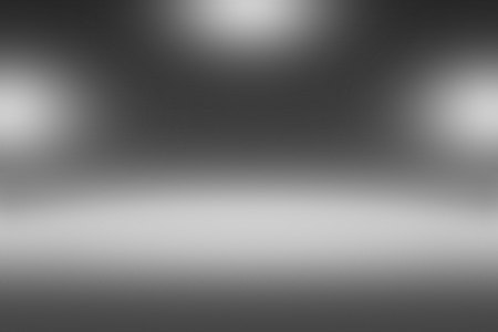 Product Showscase Spotlight on Black Background - Soft Blurry, Foggy Infinite Dark Horizon Floor -...