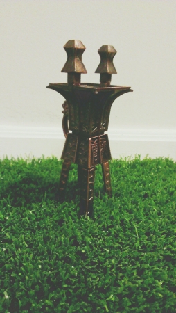 Chinese antique on the artificial grass.の素材