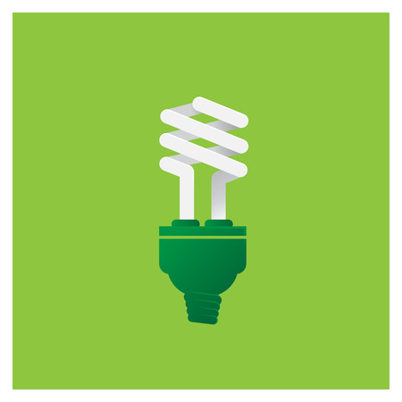 GO Green ECO Energy Concept light Bulbのイラスト素材