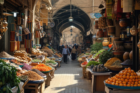 Vibrant Marketplace of the Orientの素材