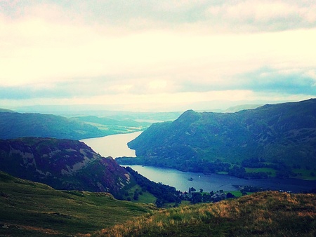 A lakeside view