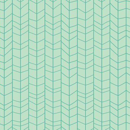 Mint green zig zag chevron. Pattern for fabric, wrapping, textile, wallpaper, apparel. Vector illustrationのイラスト素材