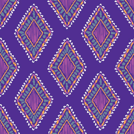 Embroidery vector seamless repeat pattern design. Great for textiles, homeware, statonaryのイラスト素材