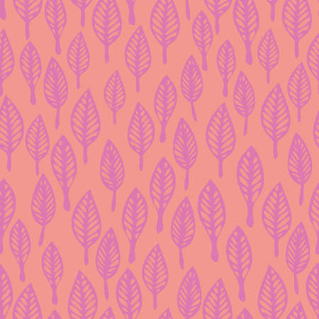 Leaves vector repeat pattern. perfect for stationary, homeware, backgrounds and textiles.のイラスト素材