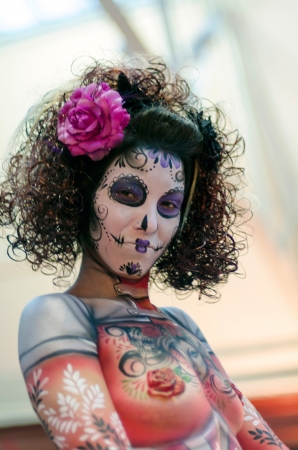 Body Painting contest at 2012 Montreal tatoo show  winner のeditorial素材