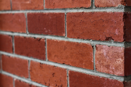 Brick work pattern colonial houseの写真素材