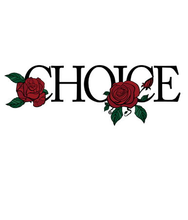 Typography with flower for t shirt printingのイラスト素材