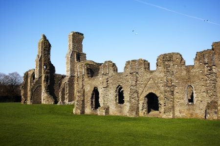 View of Neath Abbey, South Walesの写真素材