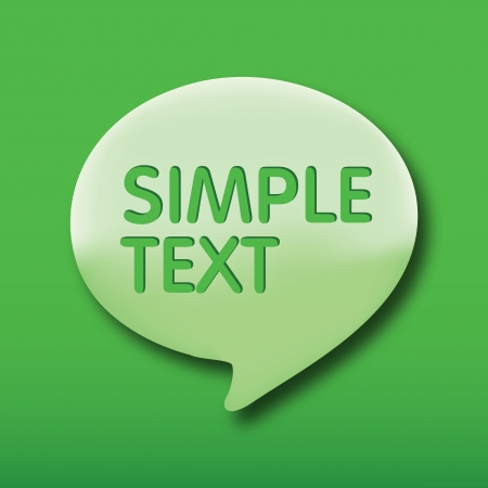 talk bubble, Green speech bubles on Green background  のイラスト素材