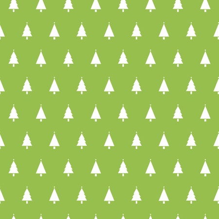 Christmas seamless pattern with christmas trees on green background. Winter Holidays texture. Design for wallpaper, web page background, wrapping paper.のイラスト素材