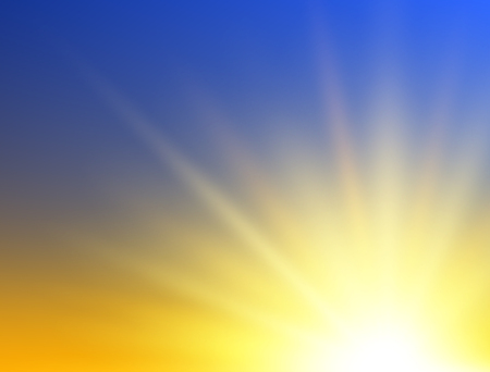 Sunshine background. Abstract sunrise concept. Vector illustrationのイラスト素材